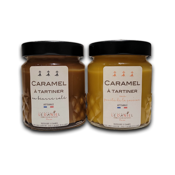 caramel beurre salé passion à tartiner offrir idée cadeau envoi expédition colis colissimo Spécialités bretonnes Laurent le daniel patisserie le daniel maison le daniel mof meilleur ouvrier de France artisan patisserie traditionnelle française tarte fruit bonbon chocolat macaron confiserie caramel biscuit glace spécialité bretonne viennoiserie traiteur cocktail snacking formule déjeuner salon de thé magasins rennes centre ville bretagne relais desserts haut de gamme