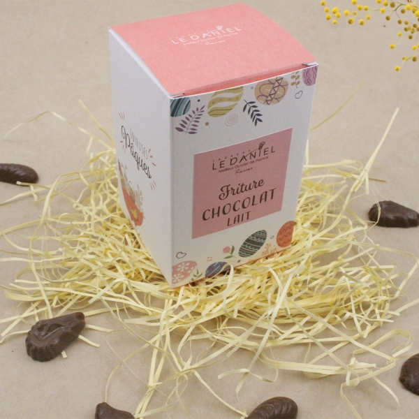 Fêtes Pâques collection chocolat chocolat sujets en chocolat noir lait fritures praliné caramel beurre salé gianduja gourmandises expédiables par colis œufs poules oie cloches lapin chasse aux œufs idées cadeaux chocolat de pâques enfants pâtisserie Laurent le daniel mof meilleur ouvrier de France patisserie chocolaterie confiserie rennes artisans chocolatiers rennais chocolats artisanaux chocolat de qualité chocolat fait maison ille et vilaine bretagne relais desserts haute patisserie