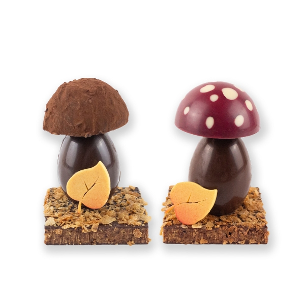sujet en chocolat laurent le daniel mof meilleur ouvrier de france champignons