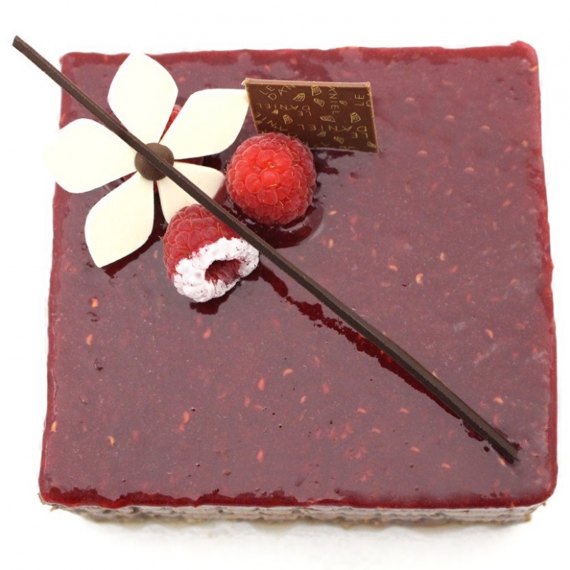 gateau chocolat framboise rennes le danie