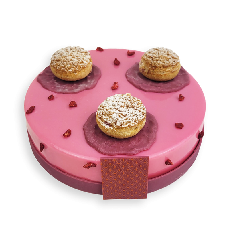 Félicia Entremets fruits original gâteau fête anniversaire birthday cake personnalisé dessert charlotte framboises Laurent le daniel patisserie le daniel maison le daniel mof meilleur ouvrier de France artisan patisserie traditionnelle française tarte fruit bonbon chocolat macaron confiserie caramel biscuit glace spécialité bretonne viennoiserie traiteur cocktail snacking formule déjeuner salon de thé magasins rennes ille et vilaine bretagne relais desserts qualité haut de gamme