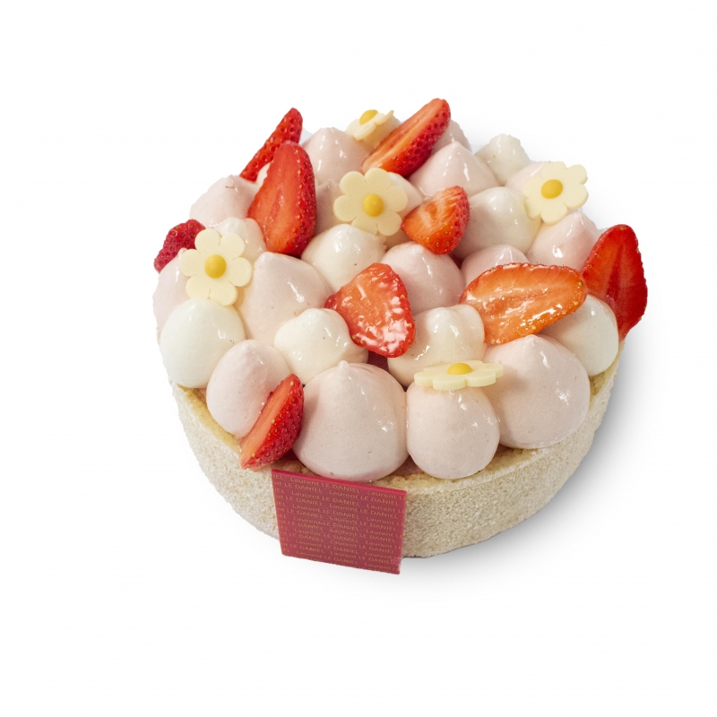 Charlotte fraise Entremets fruits original gâteau fête anniversaire birthday cake personnalisé dessert charlotte fraises locales Laurent le daniel patisserie le daniel maison le daniel mof meilleur ouvrier de France artisan patisserie traditionnelle française tarte fruit bonbon chocolat macaron confiserie caramel biscuit glace spécialité bretonne viennoiserie traiteur cocktail snacking formule déjeuner salon de thé magasins rennes ille et vilaine bretagne relais desserts qualité haut de gamme