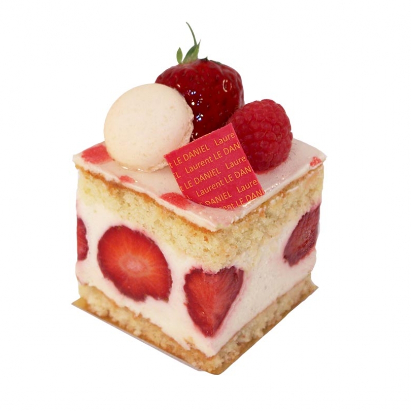 Fraisier pâtisserie dessert petit gâteaux aux fruits fraisier fruits rouges fraises fraisier individuel salon de thé laurent le daniel maison le daniel mof meilleur ouvrier de france pâtisserie desserts à rennes ille et vilaine bretagne