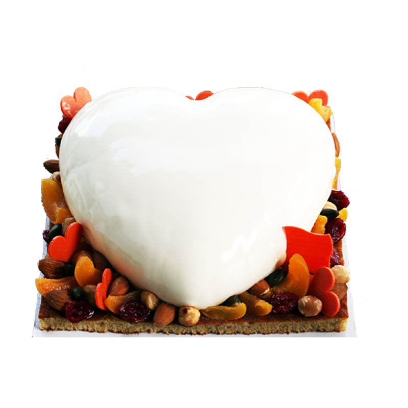 Découvrez nos entremets de la fête des mères ! Gâteau fête des mères fruits abricot fruits secs crème léger
