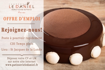 La Pâtisserie Le Daniel recrute recrutement offres d'emploi CDI travail vendeur conseiller de vente livreur rennes ille et vilaine bretagne