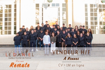La Maison Le Daniel recherche vendeur à Rennes rennes ille et vilaine recherche vendeur recrutement job emploi candidature offre d'emploi travail vente vendeur vendeuse patisserie chocolaterie rennes laurent le daniel mof meilleur ouvrier de france patisserie haut de gamme